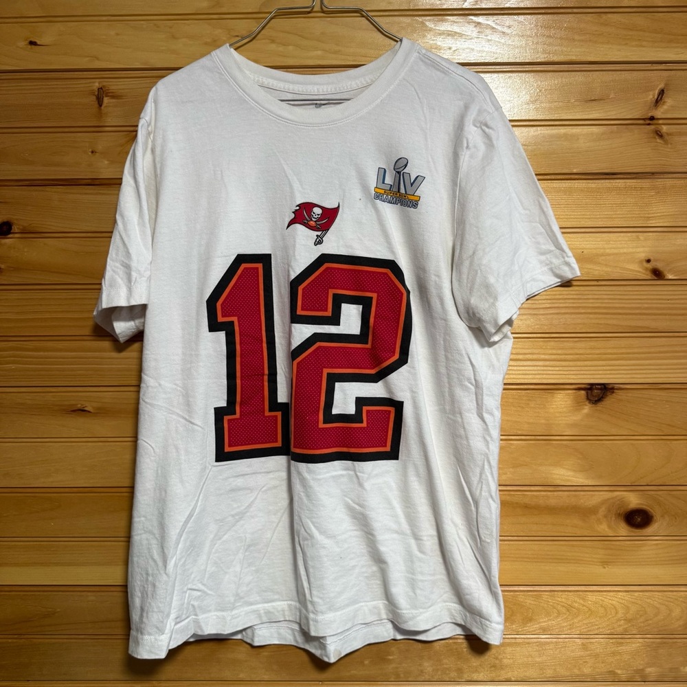 The Nike Tee Tom Brady Tampa Bay Buccaneers White Jersey Tee Large